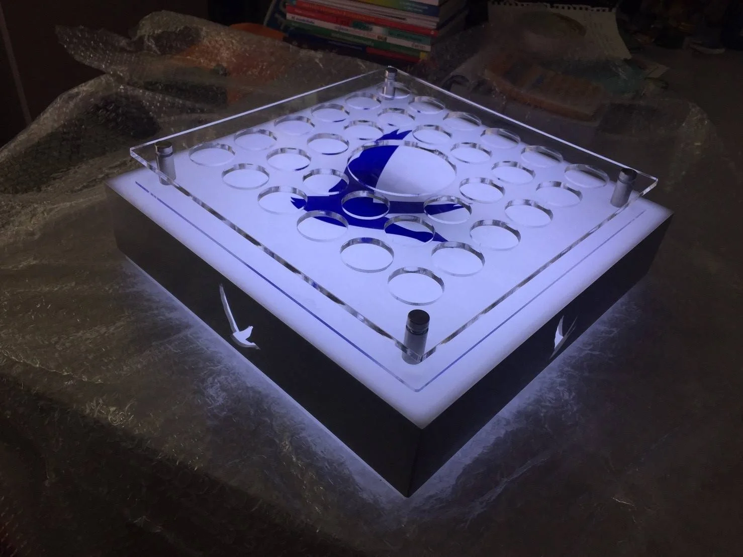 Premium nightclub bar lounge alcohol led cocktail shot glass serving tray for beer wine tequila vodka liquor whiskey martini