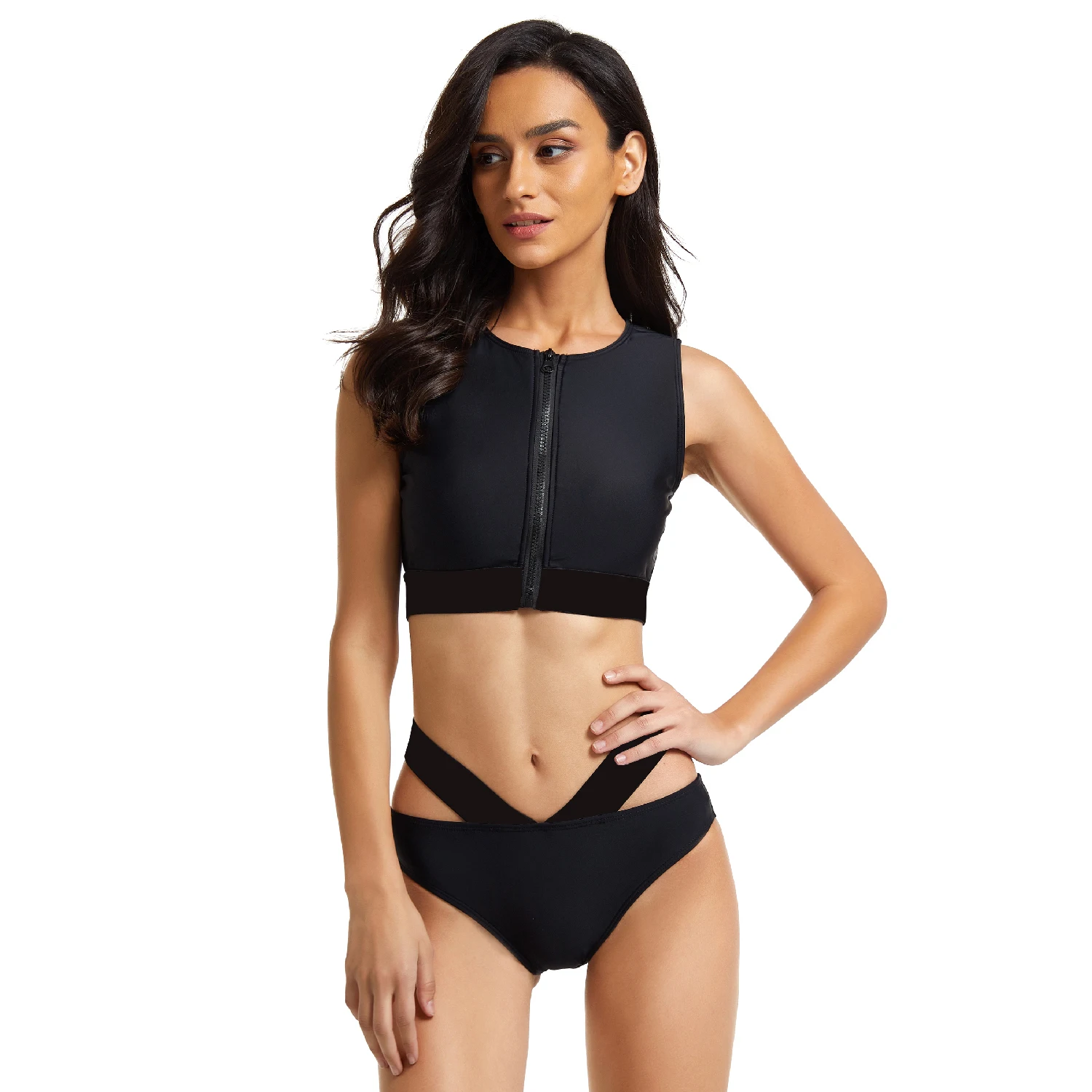 Summer Women Solid Bikini Custom Swimwear Two Piece Designer Swimsuits Young Girl Beachwear Crop-Top Tankinis Sexy Girls Bikini