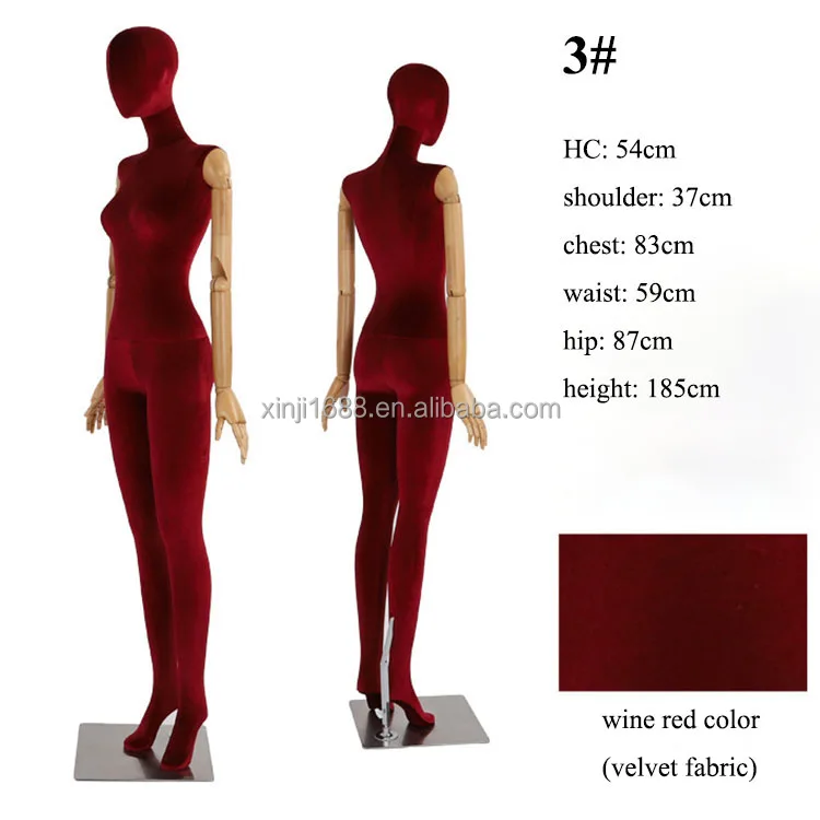 XINJI Fashion Clothing Store Full Size Mannequins Female Fabric Full Body Models Clothes Stand Mannequin for Window Display