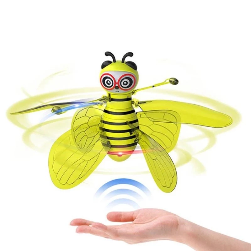 Flying bird toy LED Luminous Kid Flight Electronic Infrared Induction Aircraft Remote Control Toys Magic Sensing Helicopter