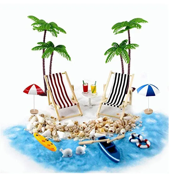 Baby House summer Mini accessories beach set 18 Piece Baby House summer shell beach sun umbrella