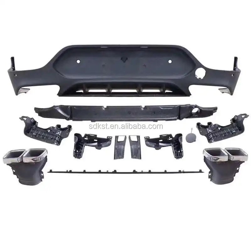 GLC63S задний диффузор выхлопная труба для Mercedes-Benz GLC coupe X253 2015-2019 GLC63