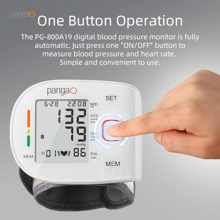 Accurately measure digital bp testing machine lcd touch screen portable talking blood pressure monitor