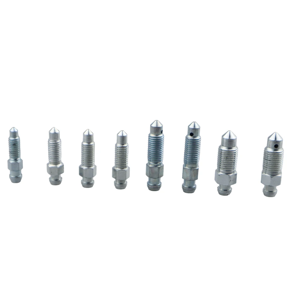 Custom CNC Turning Steel Brass Steel Bleeder Screw Bleed For Car Part