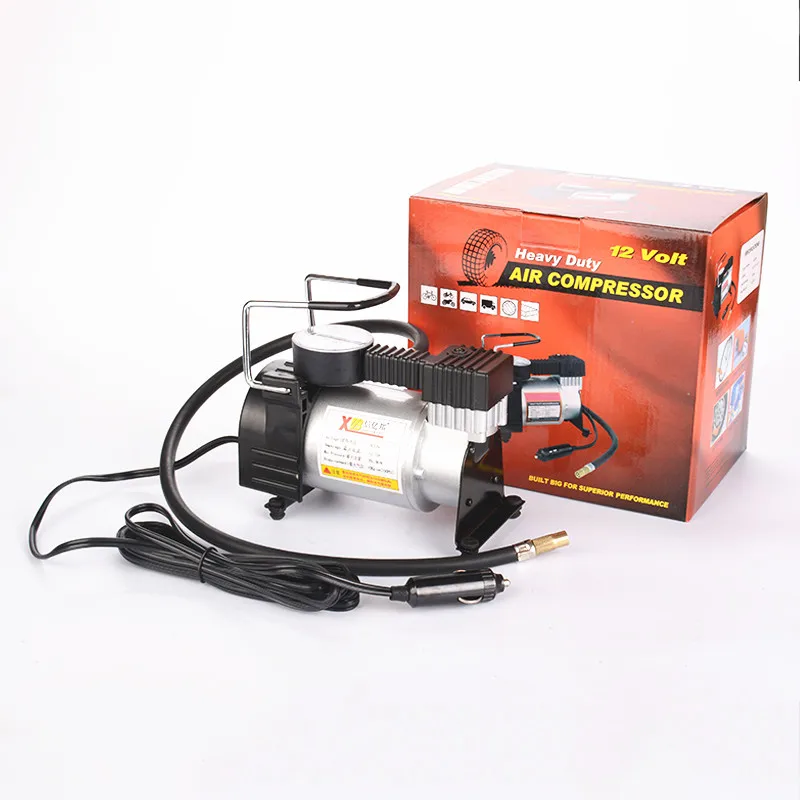 Metal Air Compressor DC12V Auto Air Pump For Vehicle Tyre Tire Inflator Portable Mini Pump
