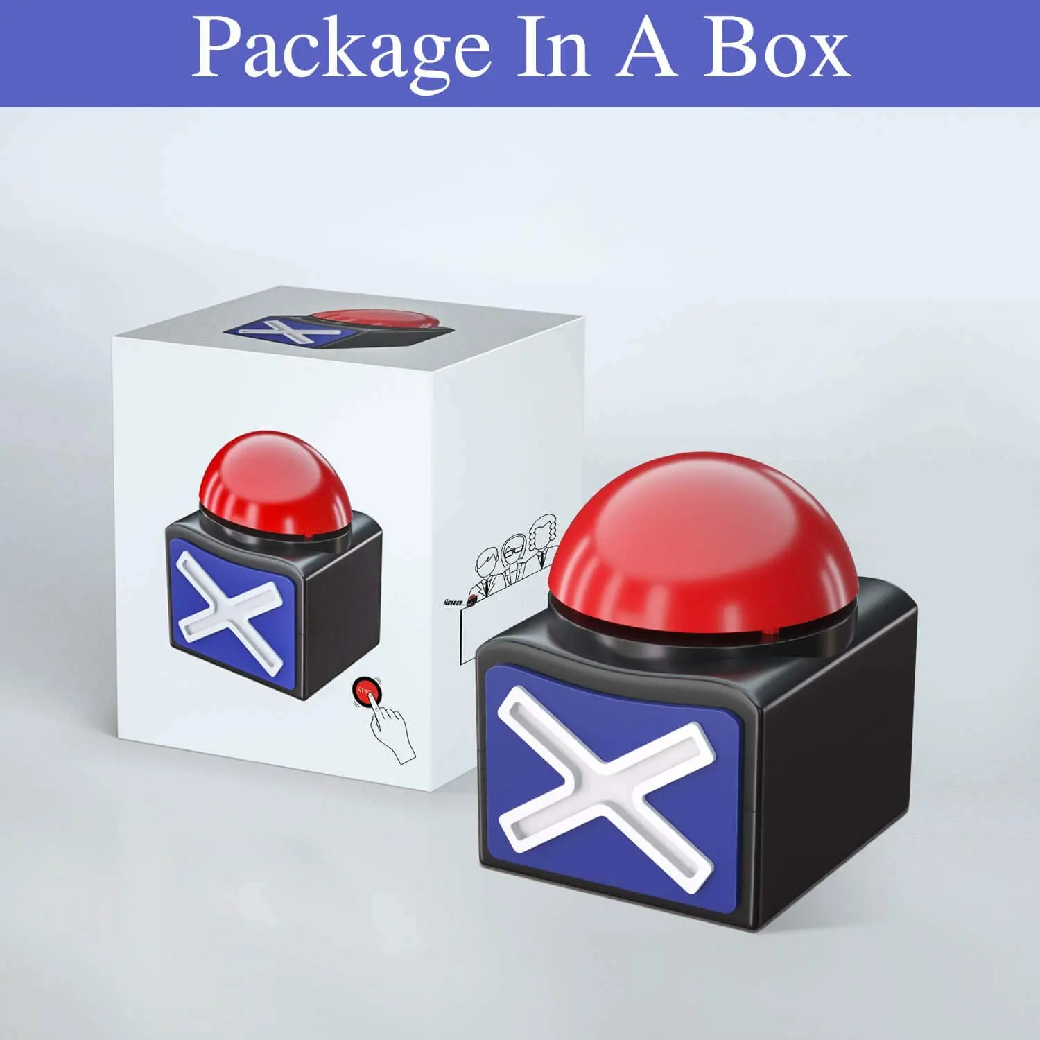 2020 China 120 DB battery push sound box quiz curiosidades Sound Button Trivia Quiz Got Talent Buzzer