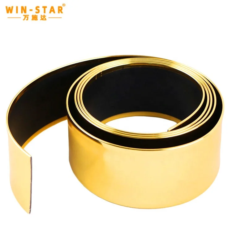 China Factory Wholesale Gold silver PVC furniture decorative strip Sofa base edge plastic edge sealing strip