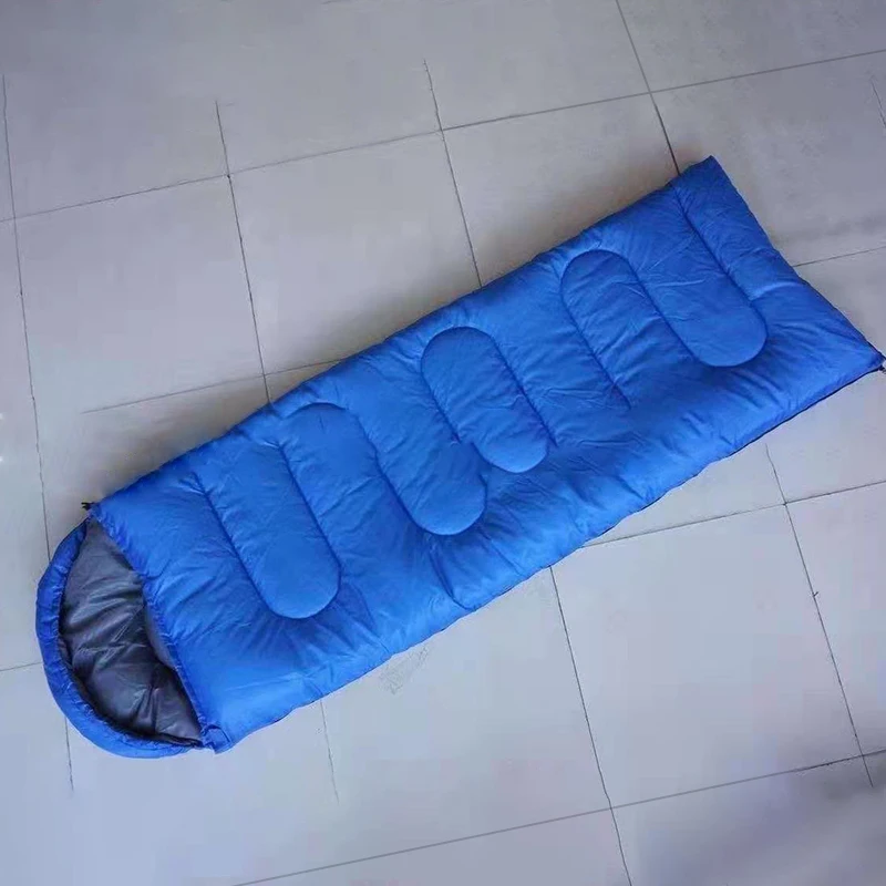 Dropshipping Adult Outdoor Camping Envelope Sleeping Bag With Hood Lightweight and Portable Tent Warm Sleeping Bag