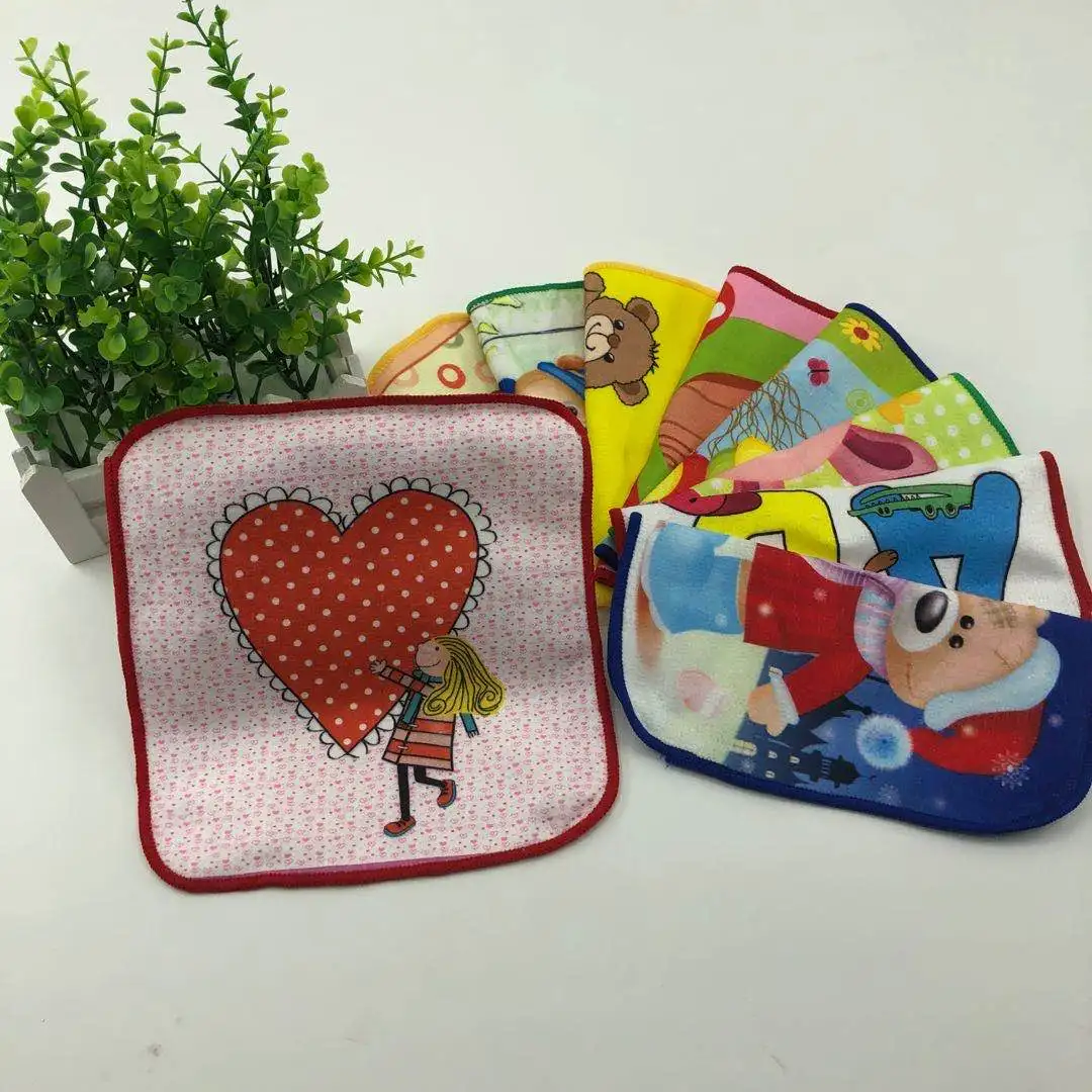 Квадратный микрофибра 20*20 см таможня напечатала полотенце для рук, полотенце кухонное полотенце