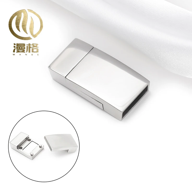 2023 hot fashion design decorative metal buckle factory production of jewelry leather rope connection