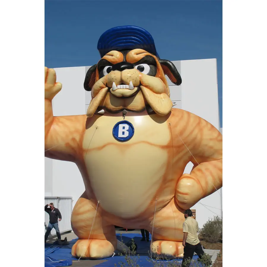 Lifelike inflatable bulldog giant inflatable dog mascot balloon bulldog christmas blow up christmas inflatable bulldog
