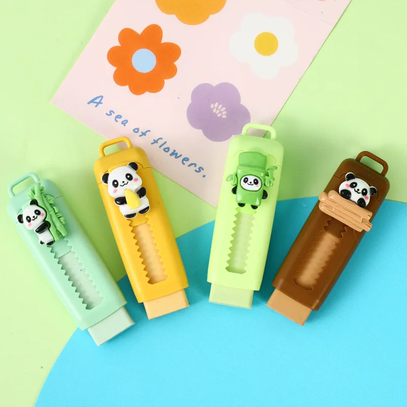 Ластик милый мультфильм панда милые студенческие канцелярские принадлежности каваи ластик в Корейском стиле офисная школа оптовая продажа канцелярских принадлежностей
