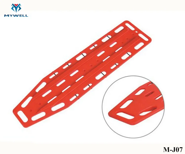 
M-J07 CE Approved Medical Emergency Plastic Trauma Spine Board Specifications First aid Stretcher 