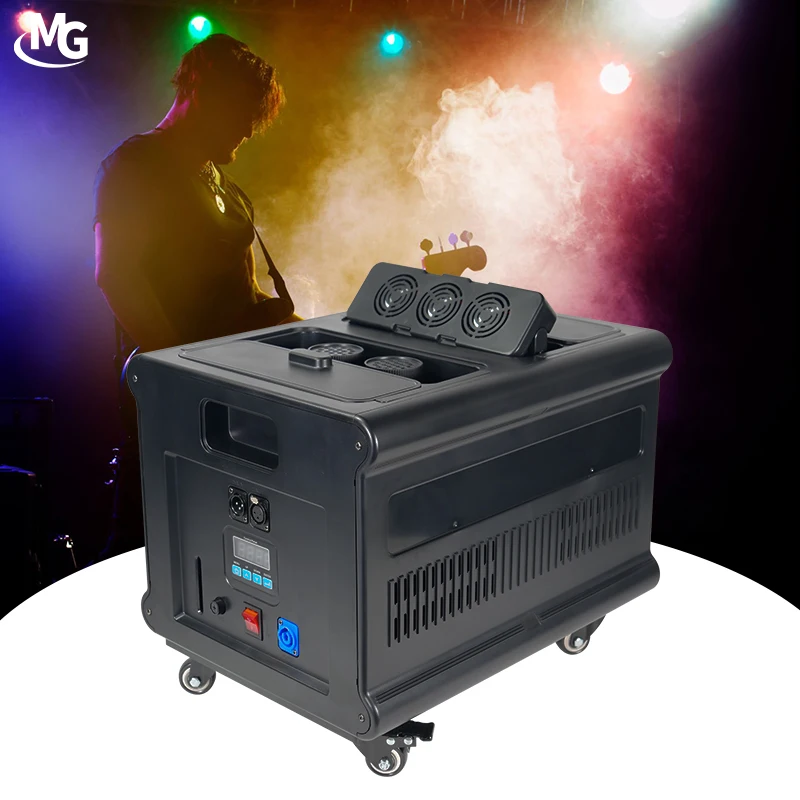 New Stage Effect Somke Machine DMX512 Control Double Outlet Hazer Fog Machine for Bar Night Club Stage Wedding Party Show