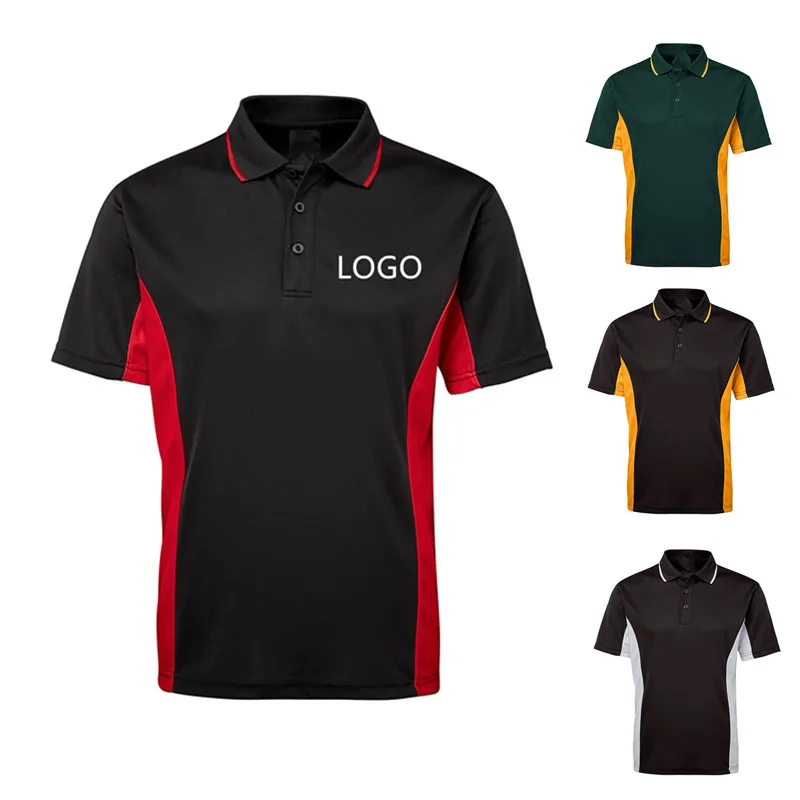 High Quality pattern polo wholesale custom your own logo 100% polyester quick drying men polo shirt