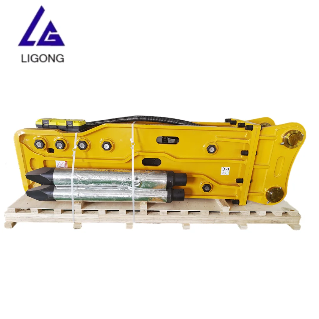 Top Type Sb151 Chisel Size 175 Wedge Moil Hydraulic Jackhammer Breaker for 40-50ton Excavator Backhoe