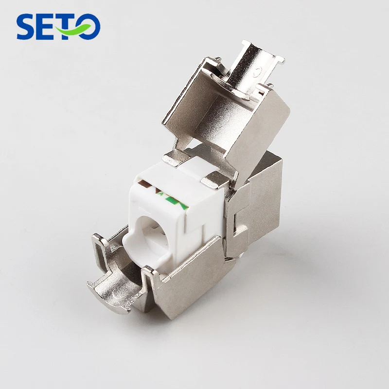 RJ45 Cat7 keystone jack с экранированным модулем