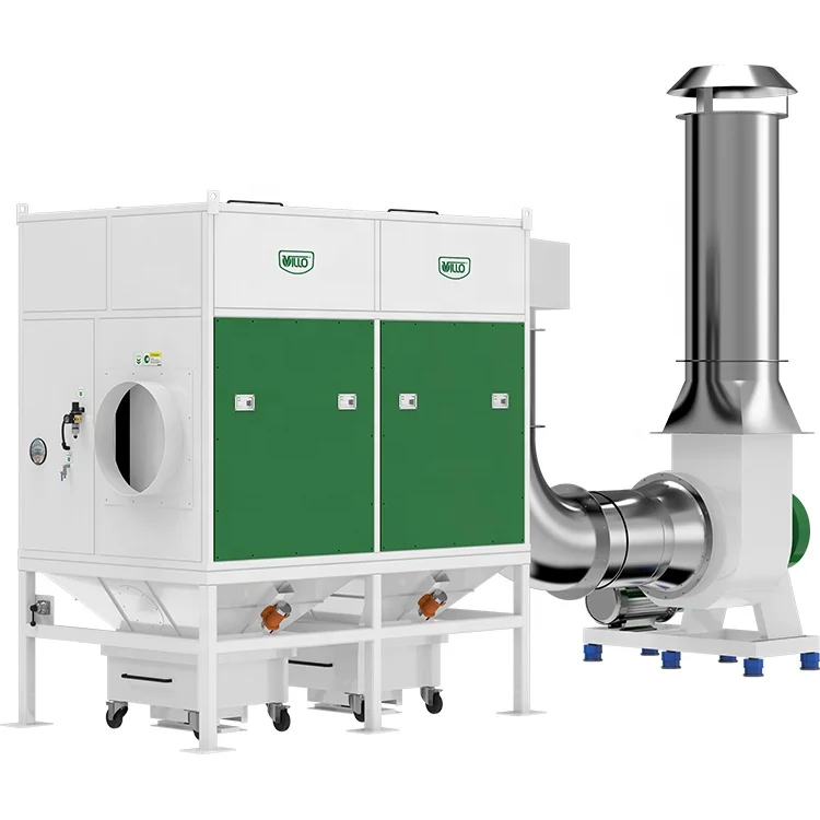 Large Airflow Central Cyclone Industrial Dust Collector System for Woodwork Manufacture Plant