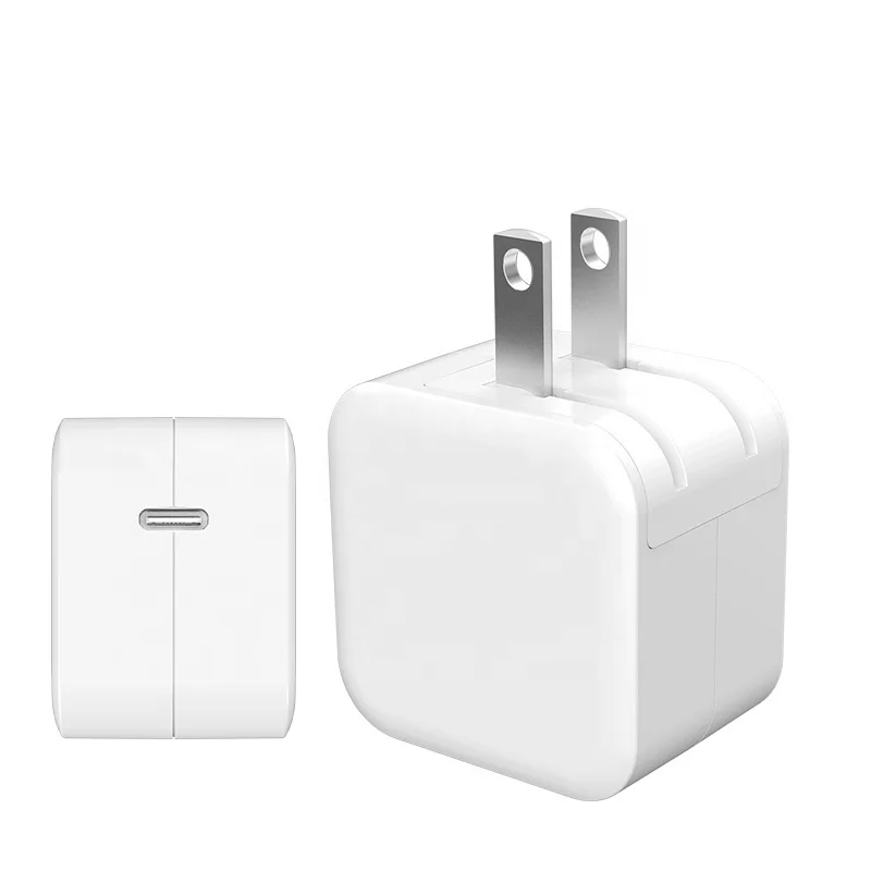 1:1 Type C Wall AC Power Adapter 20W USB-C PD Charger For Apple White US PDF Plug