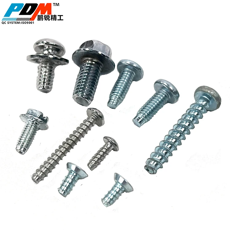 zinc plated stainless carbon steel tapping tornillo truss hex head wood self drilling chipboard screw
