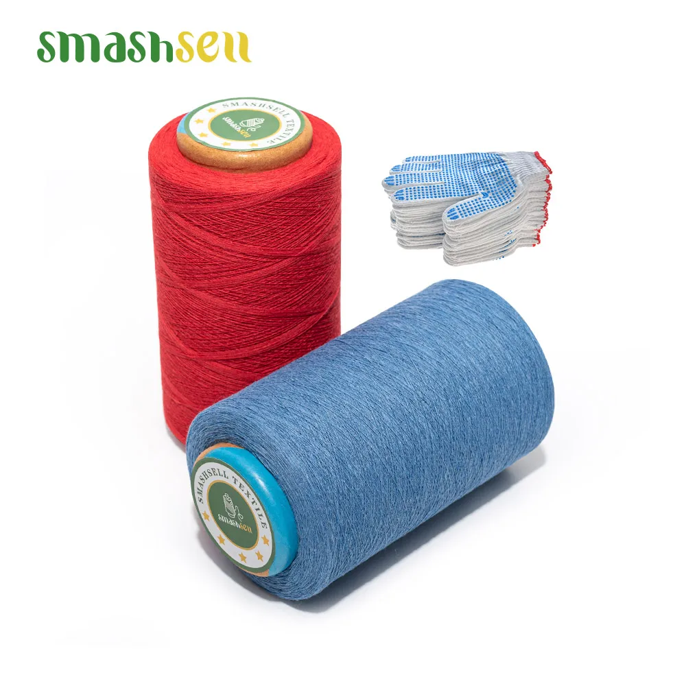Factory direct dyed GOTS organic yarn 100% cotton ring spun recycled cotton yarn for knitting