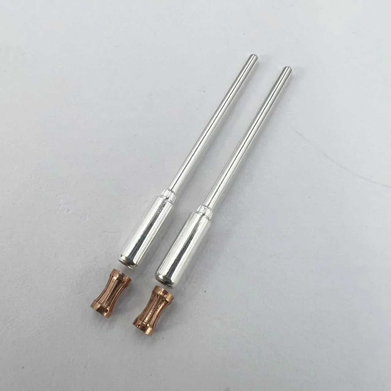 Pcb test probe copper pin socket connector brass gold-plated crimping terminal