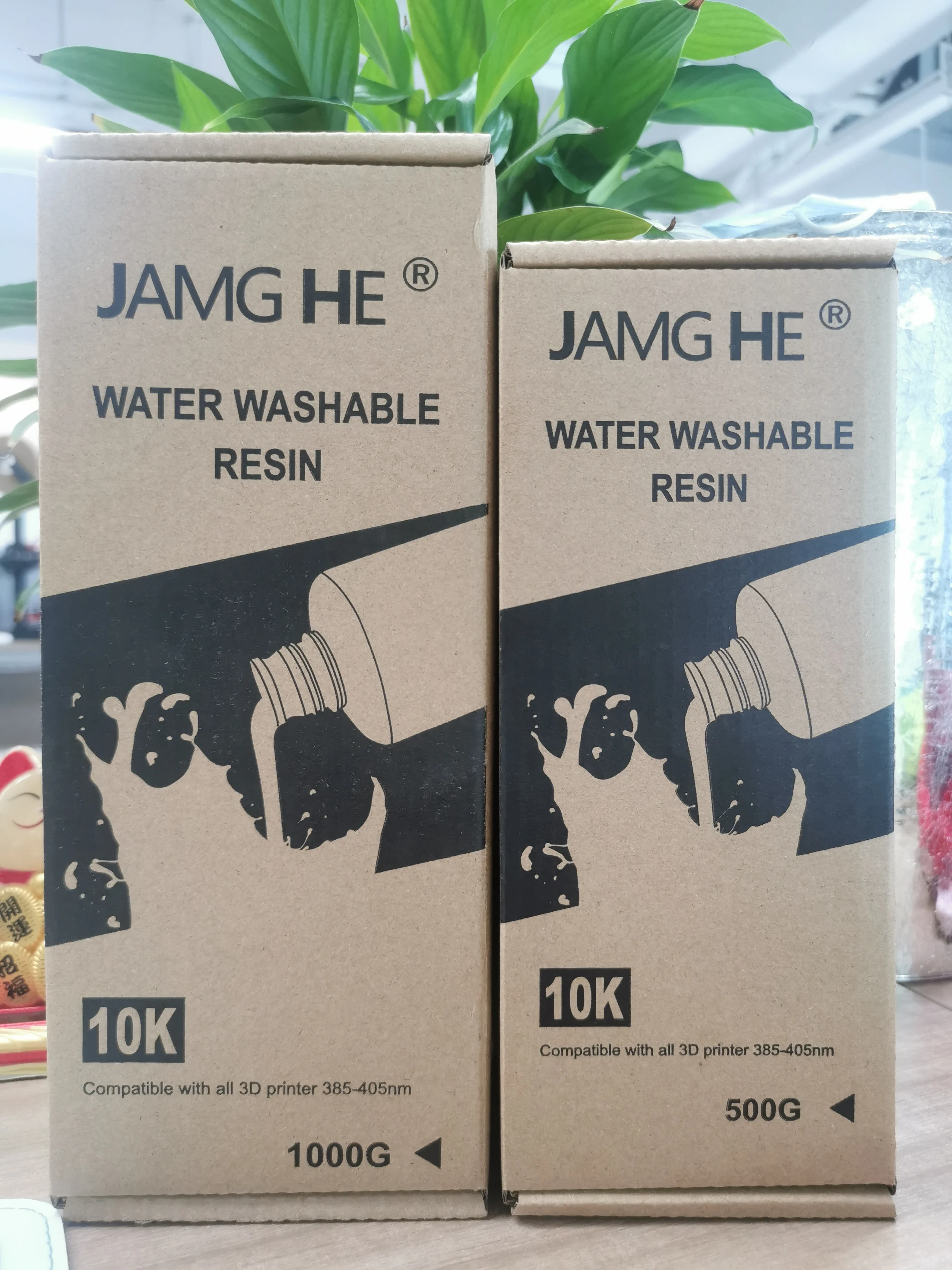 FEDEX Free Shipping JAMGHE 500g Water Washable Resin 405nm uv light resin For  LCD DLP SLA 3D Printers