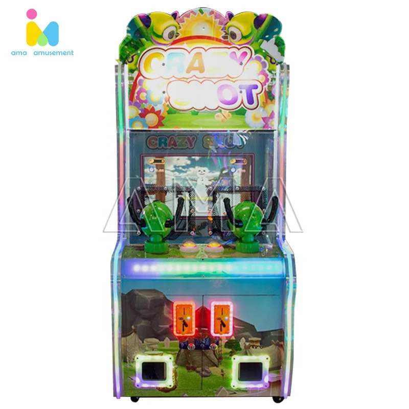 Coin Operated Arcade Crazy Shot Ball Shooting Game Machine Ball Shooting Kids Game Machines For Sale