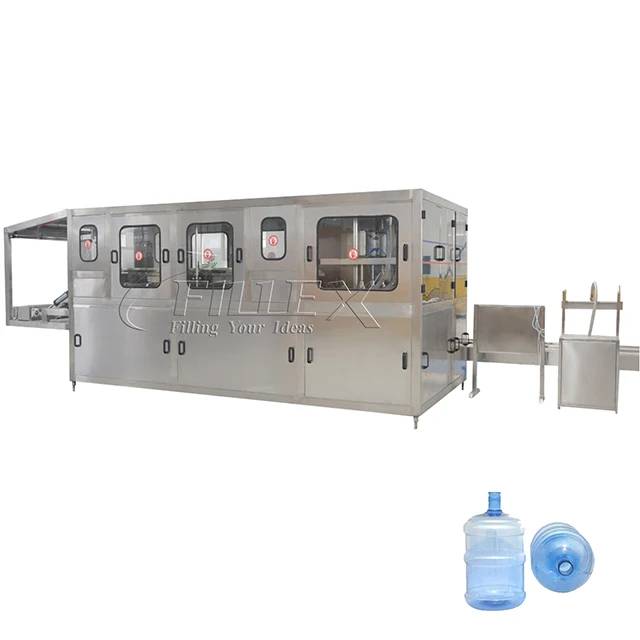 Drink water pure water 19L bottle barrel inner washer outer washer filling machine