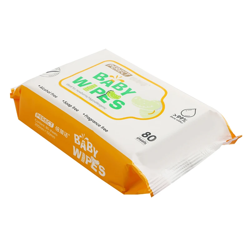 Spunlace Fabric Cheap Baby tissue Non-Alcoholic Cleaning Wet tissue ,Flushable tissue wet wipes