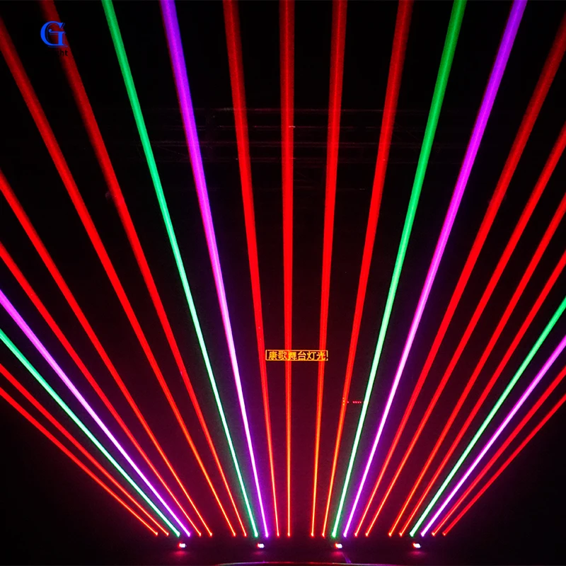 6 Eyes 500mw RGB Moving Head Laser 6 Heads Beam Laser Lights for DJ Disco Stage Lights