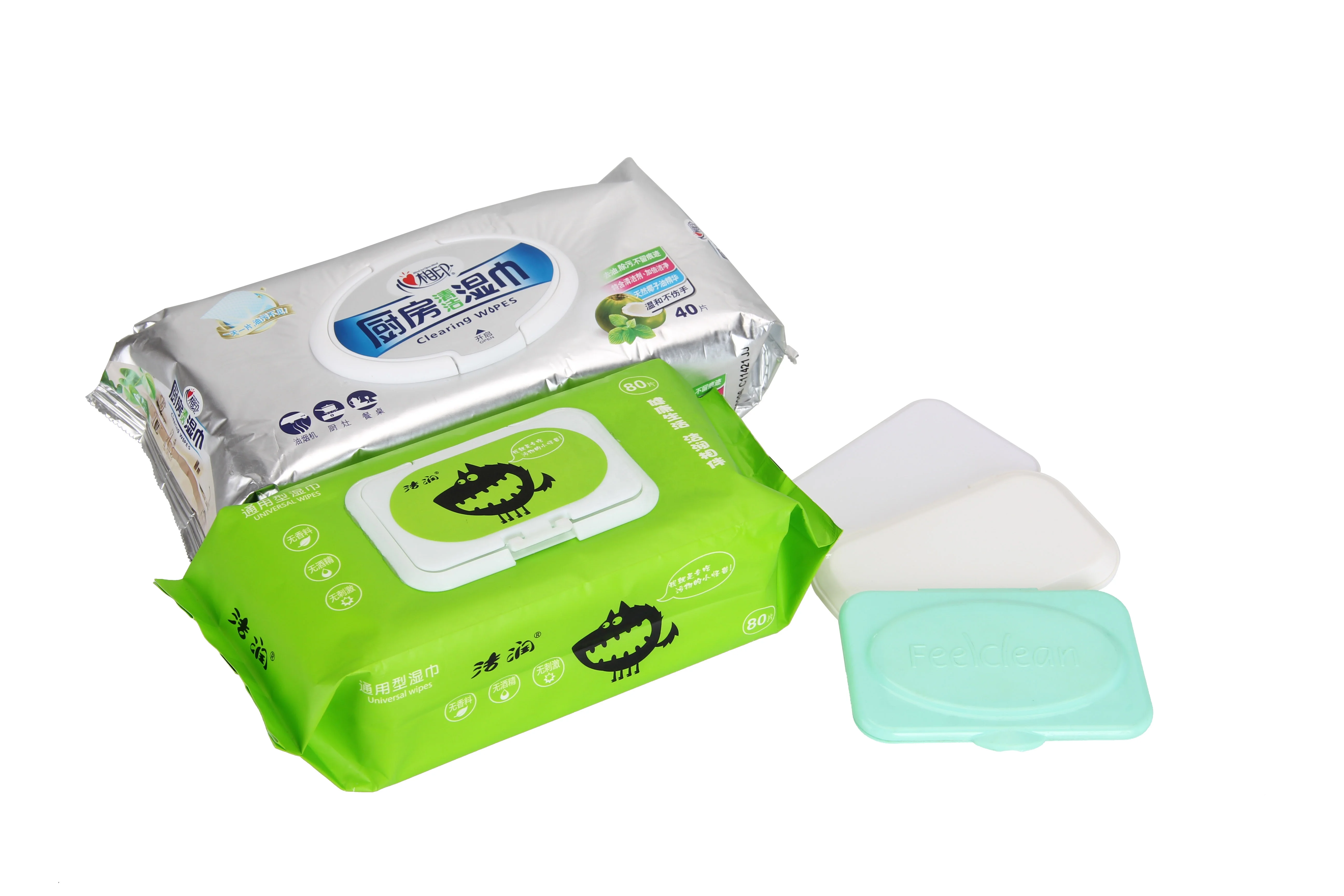 Full auto antiseptic cleansing wipes machine