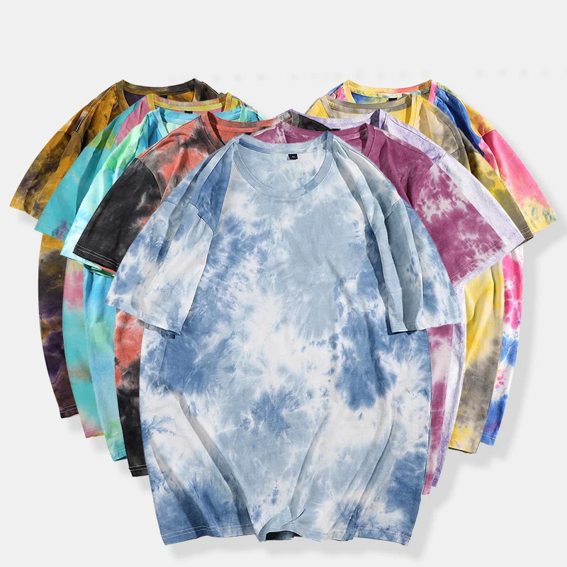 King Mcgreen Stra Tie Dye T Shirt Women Psychedelic T-shirts 3d Abstract Funny T shirts Harajuku Summer Womens Clothing Short