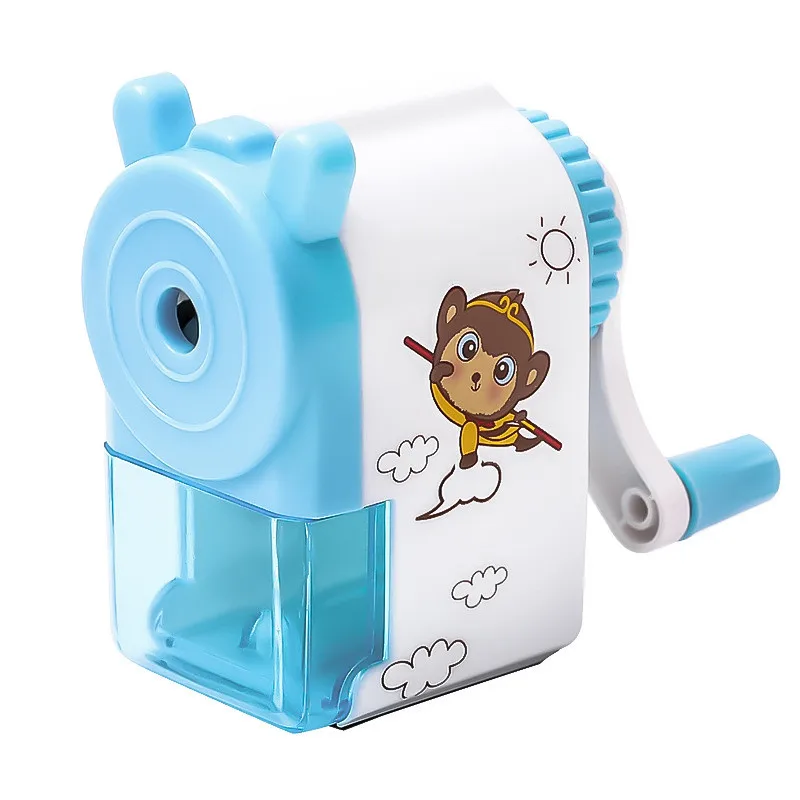 Точилка для карандашей детей ручной синий и розовый