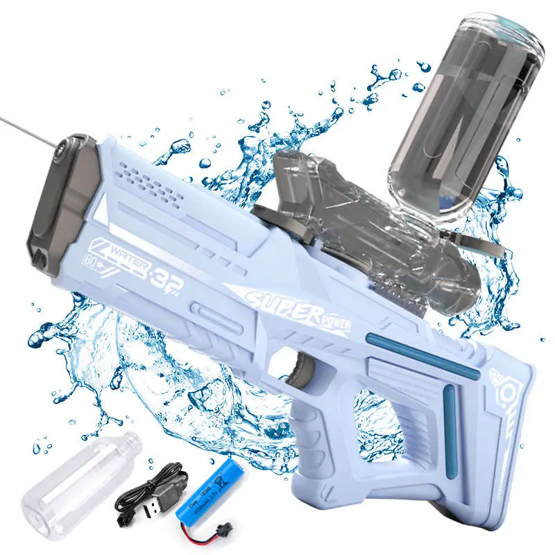Electric Water Gun High Capacity Battery Powered Automatic Electronic Big Water Gun For Adults Kids Summer Outdoor Toys