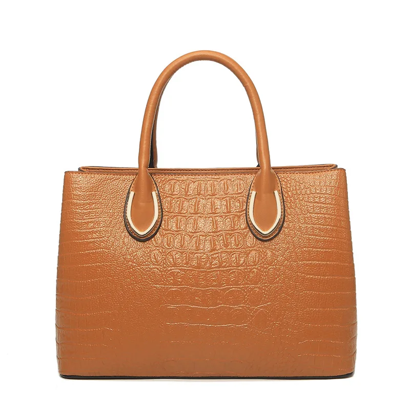 Factory new design Crocodile handbag women High quality pu leather waterproof tote bag wholesale