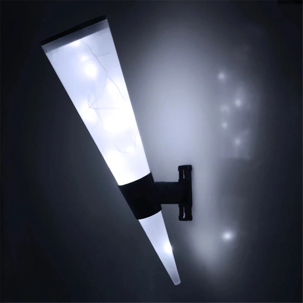 Fence solar lights pillar garden decorative new bollard  light garden retro outdoor waterproof flame solar energy light