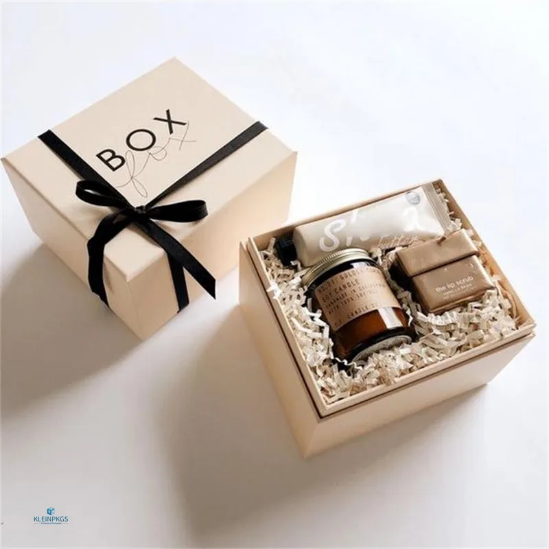 Boutique Candle Jar Gift Box With Inserts Border For Wholesale Candle Packaging