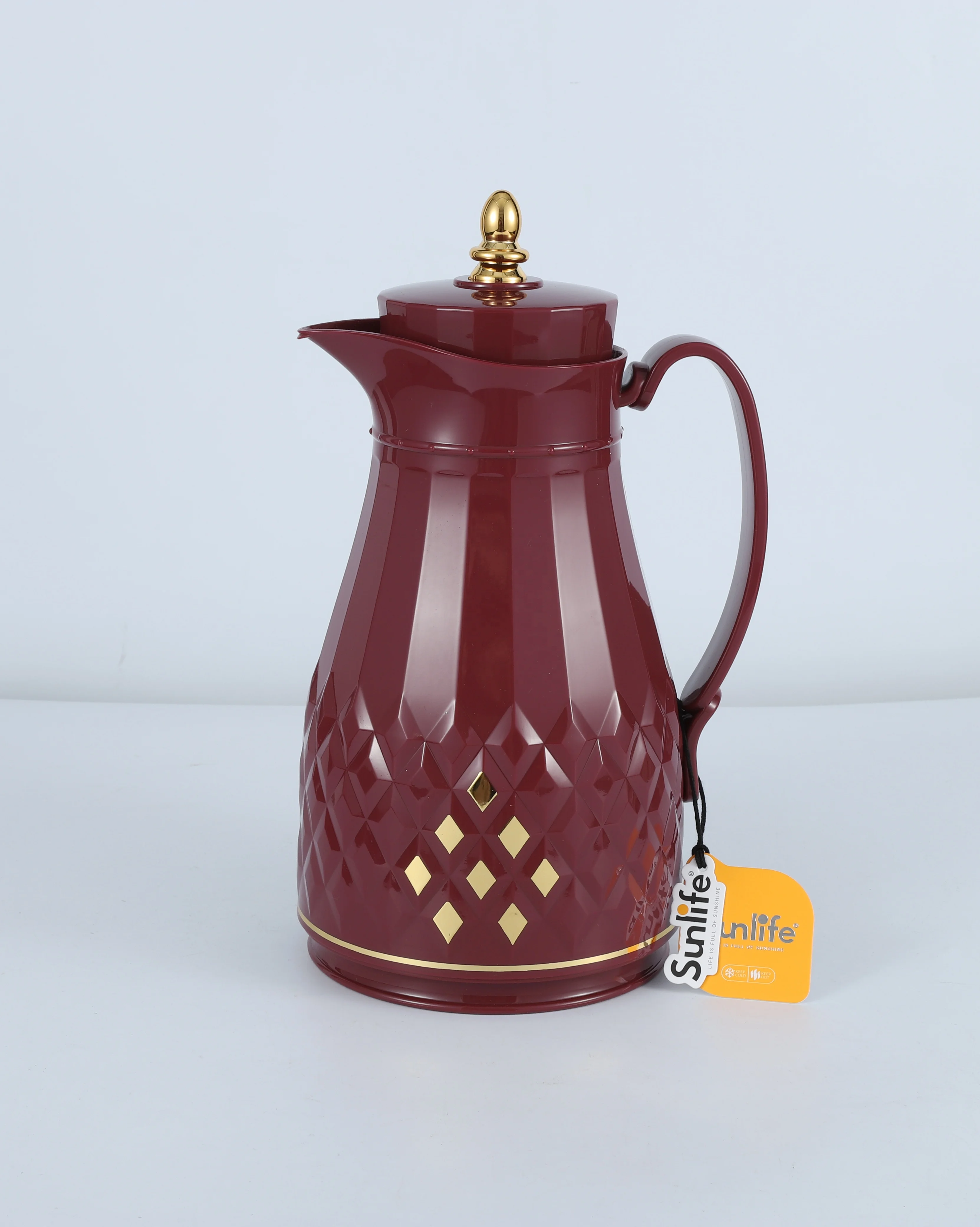 Day Days Vacuum Flask 1000ML Arabian Coffee Pot White Glass Liner Thermo Jug Tea Pot