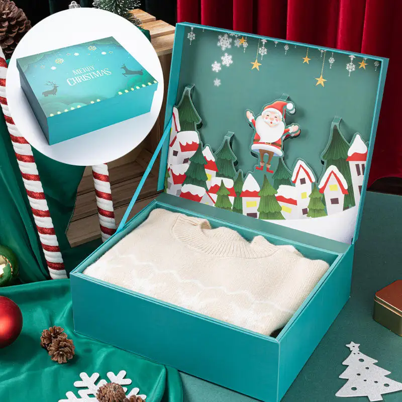Wholesale Christmas Three-dimensional Practical Big Gift Box Ins Wind Surprise Net Red Birthday Gift Packaging Empty Box