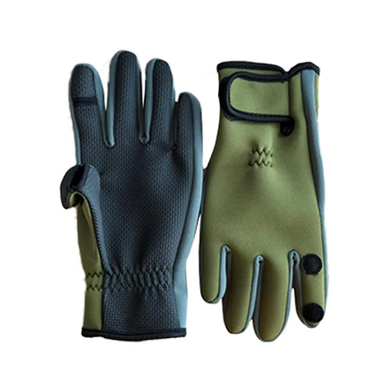 Insulated Stretch Non-slip Best Use Gloves In Cold Weather Customized Neoprene Fingers Fishing Gloves