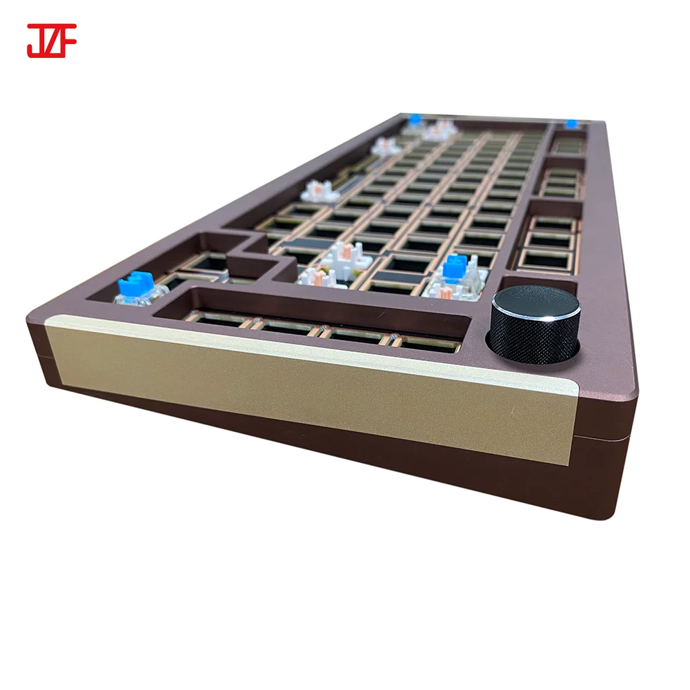 Three mode Mechanical keyboard Ergonomics Bluetooth VIA custom kit programmed CNC pcb diy mechanical keyboard