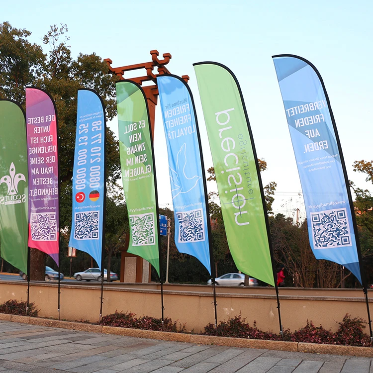 
Factory Price Wholesale Custom Beach Flag Banner 