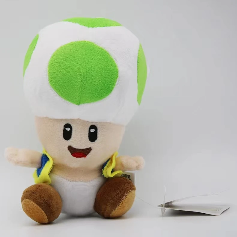 Factory sales 17cm Mario doll  Super Mario Plush Toy Toad Plush Toy 4 Color Mushroom Head