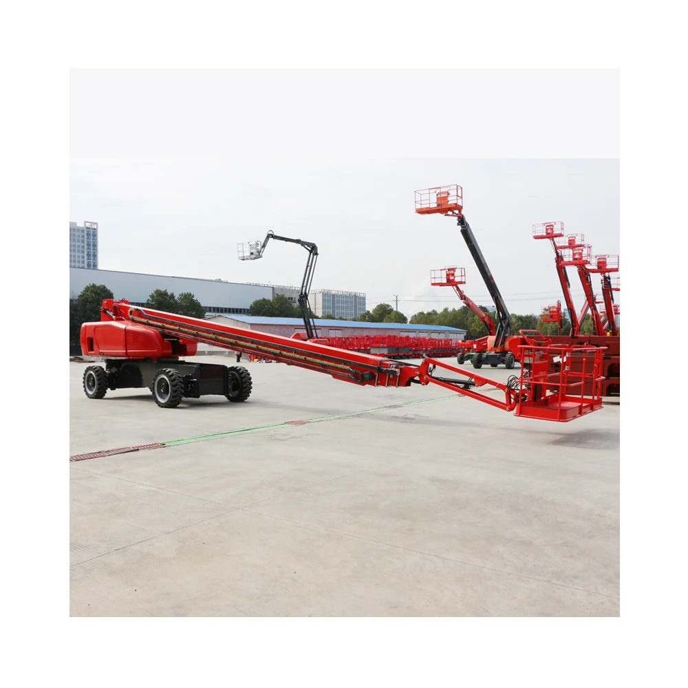 Portable Lifter Telescoping 12m-24m Aerial Trailer Towable Manlift Tow Behind Small Boom Man Lift
