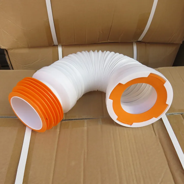 New PVC yellow toilet waste flexible closestool sewer pipe