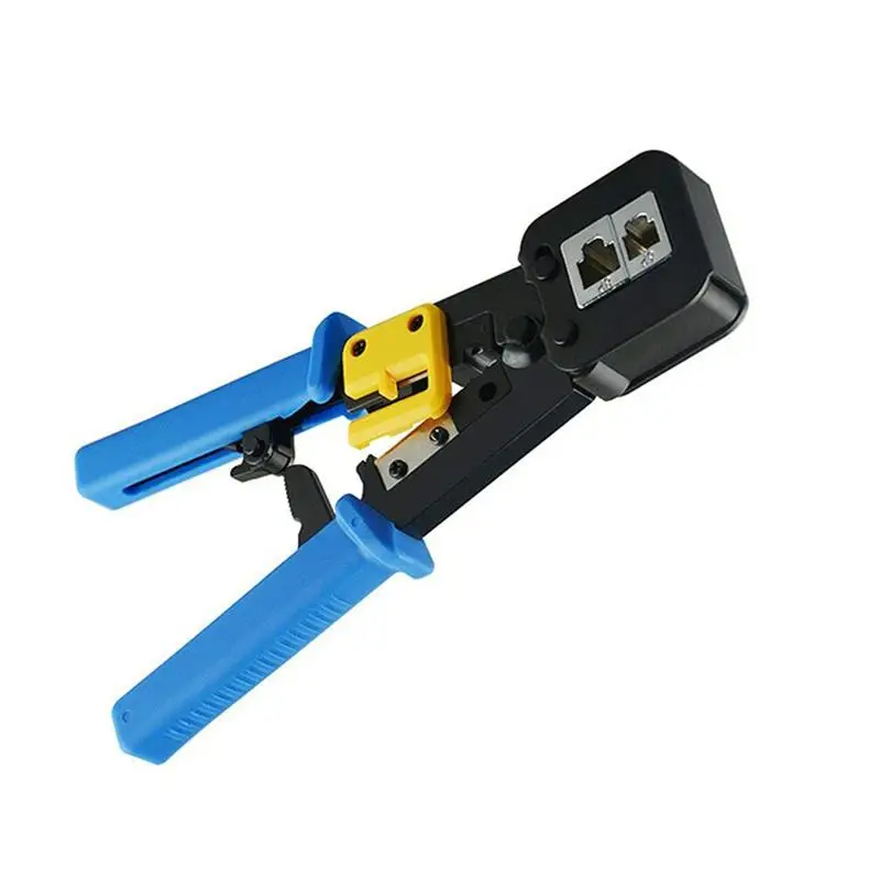 Multi Function Deutsch E-z Pass Through Rj45 Crimper Cat5 Cat6 Stainless Steel Lan Hand Network E-z Rj45 Crimp Tool
