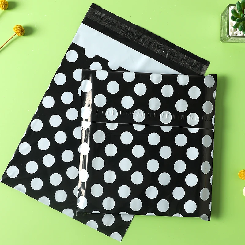 High quality Dot pattern gift mailing bags small business packing supplies amazon branded polybag