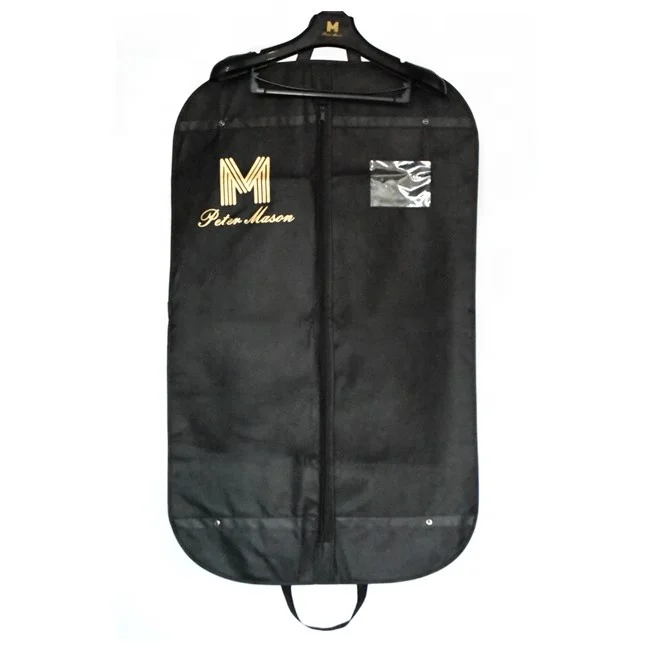 Foldable non woven custom garment suit cover bag for clothes