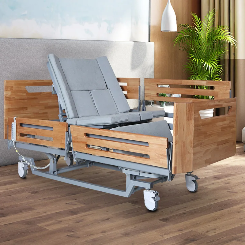 integral lifting premium electric hospital bed with toilet for elder